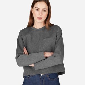 Everlane Gray Structured Pocket Sweatshirt / Medium